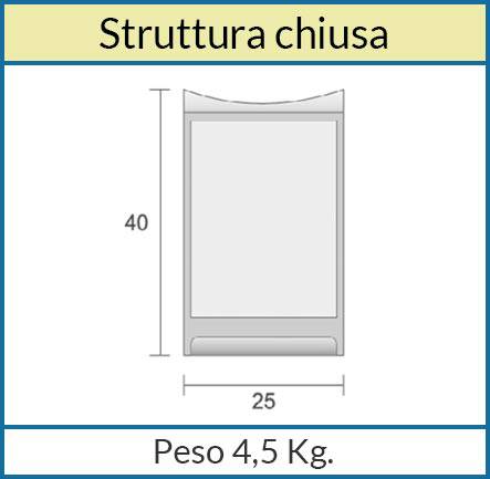 Struttura chiusa Base Portadepliant Folder Up